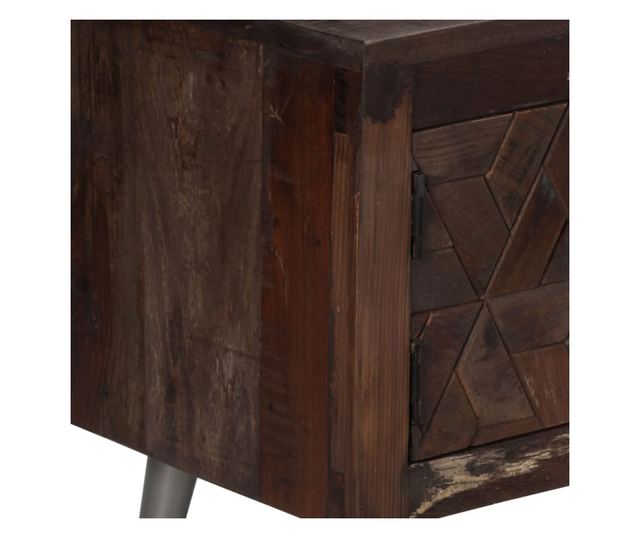 Comodă TV, 140 x 30 x 45 cm, lemn masiv reciclat