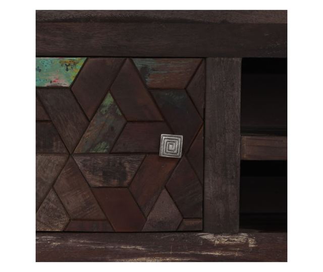 Comodă TV, 140 x 30 x 45 cm, lemn masiv reciclat