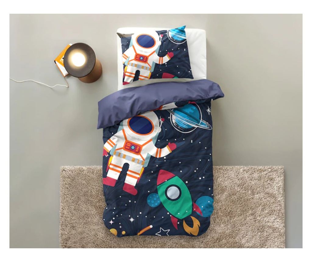 Sleeptime Space Man 2 Спален комплект, 1 човек, Микрофибър, 1x Чаршаф 140x200/220 см, 1x Калъфка 70 x 90см, Пере се - 3