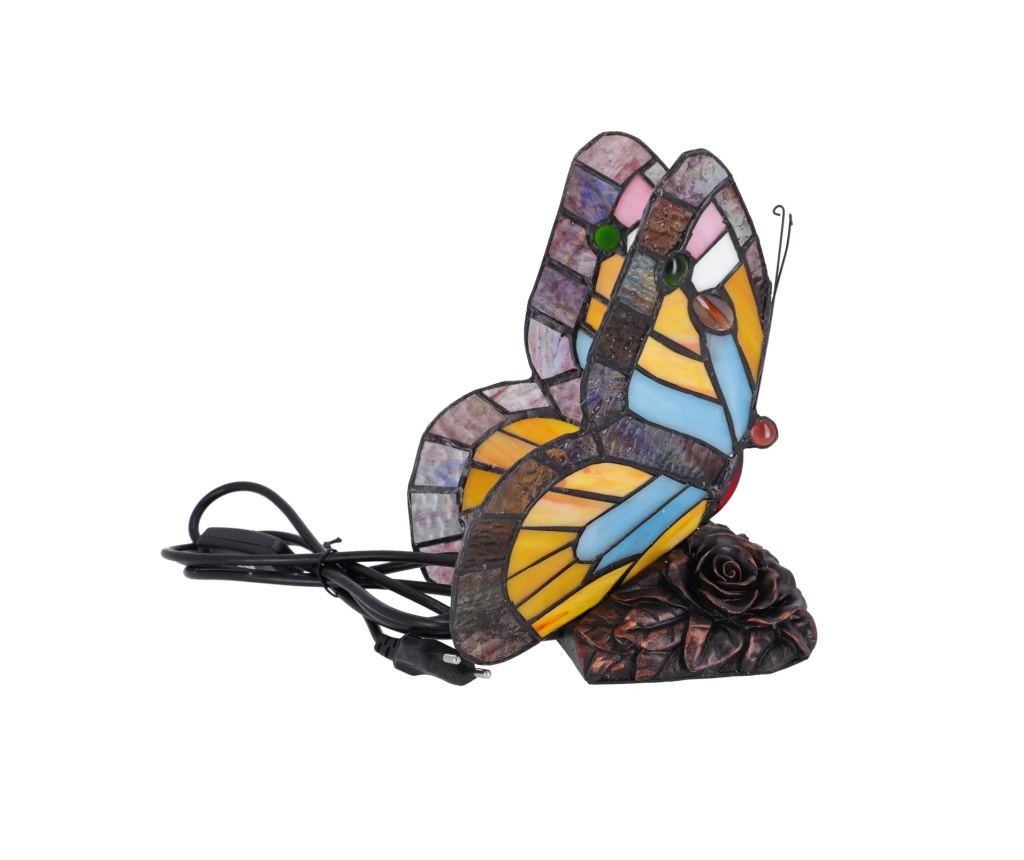 Lampa de masa Tiffany Butterfly h 23 cm - 3