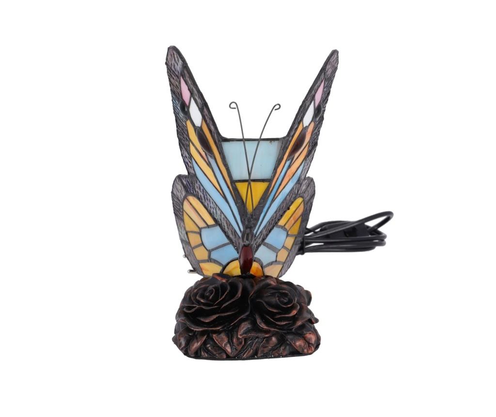 Lampa de masa Tiffany Butterfly h 23 cm - 4