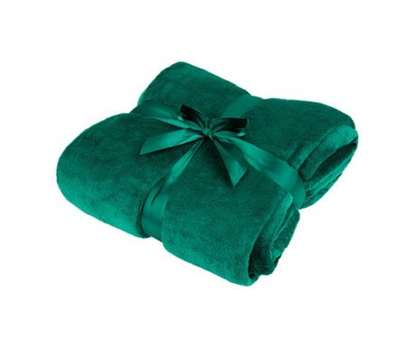 Patura Fleece Verde Teesa, 200x220cm, Material Poliester