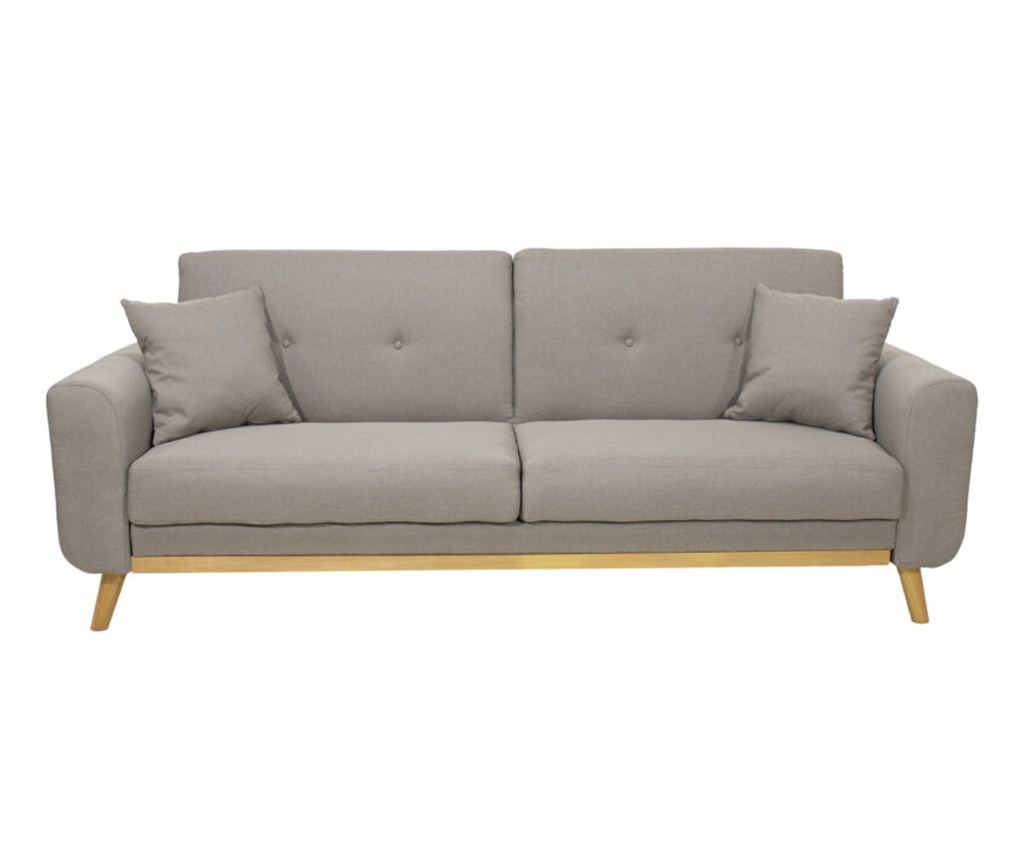 Диван, Carmelo, Бежов, Текстил, 214х80х86см. - 3