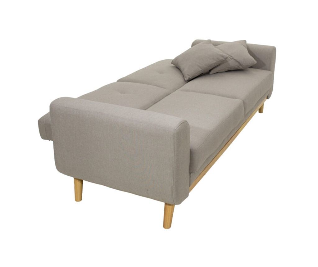 Диван, Carmelo, Бежов, Текстил, 214х80х86см. - 4