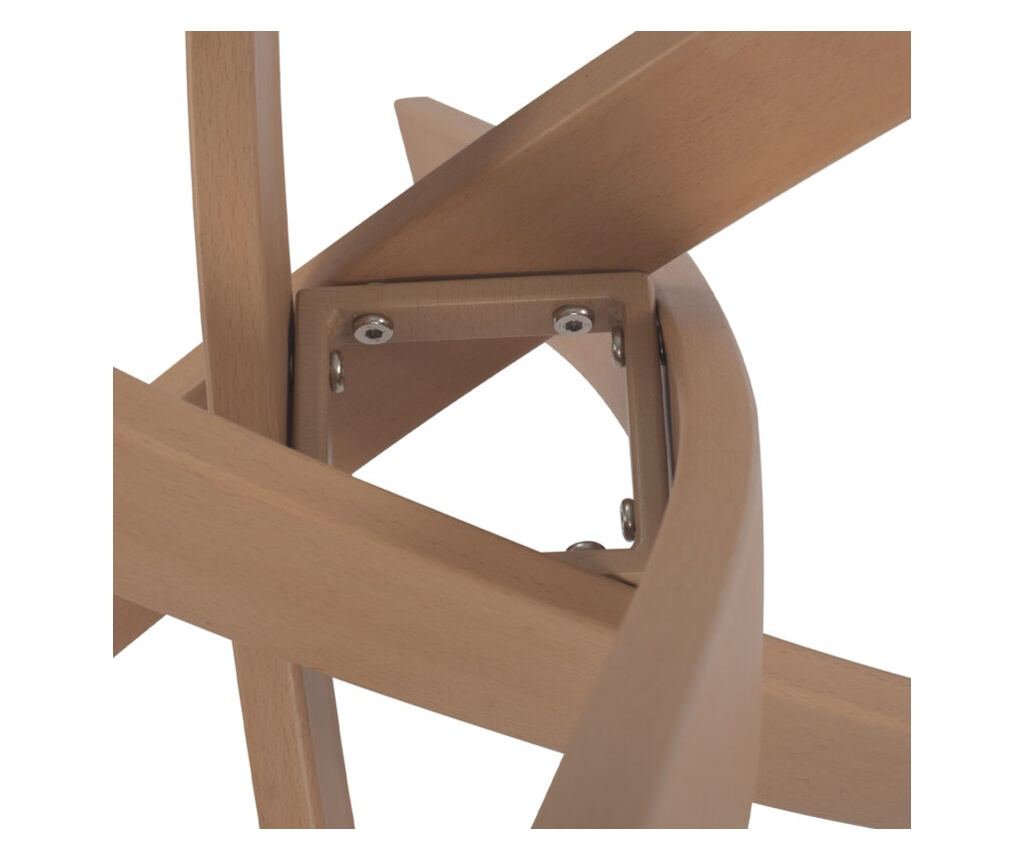 Трапезна маса, Jada, Прозрачен, Стъкло, Φ120х75см. - 5