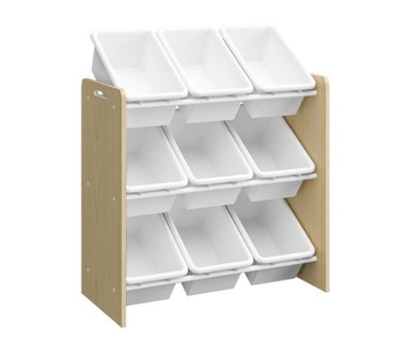 Organizér na kolečkách MDF Přírodní Plast Bílá 65x26,5/31x67 cm