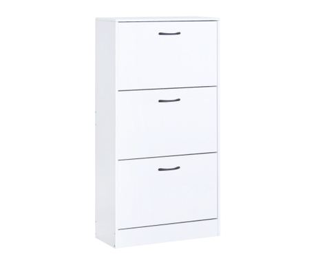 Bijeli ormar za cipele od iverice Botoria 60x24x116 cm
