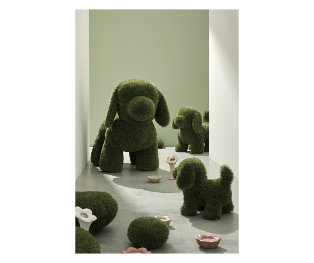 Figurina Catelus iarba artificiala verde 80x45x73h - 2