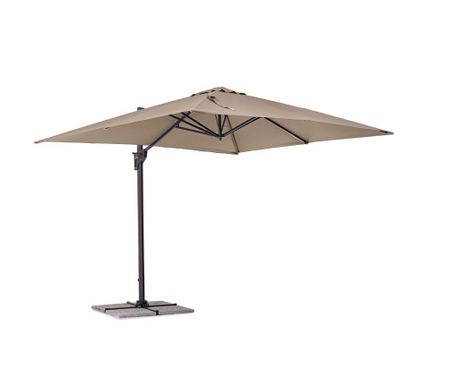 Vrtni senčnik Porto 300x300x245h ogljeno taupe