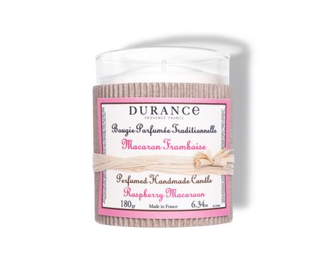 Lumânare parfumată artizanală Durance - Raspberry Macaroon 180 gr
