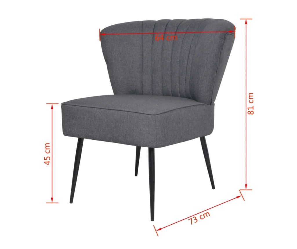 Barska stolica, tamno siva, tekstilni materijal - 6