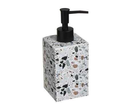 Диспенсър от цимент в бял цвят с мозаечен дизайн, 270 ml