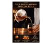 Set sticlă Whisky cu decantor Glob Pământesc 850 ml și 2 pahare, stil elegant thumbnail 3