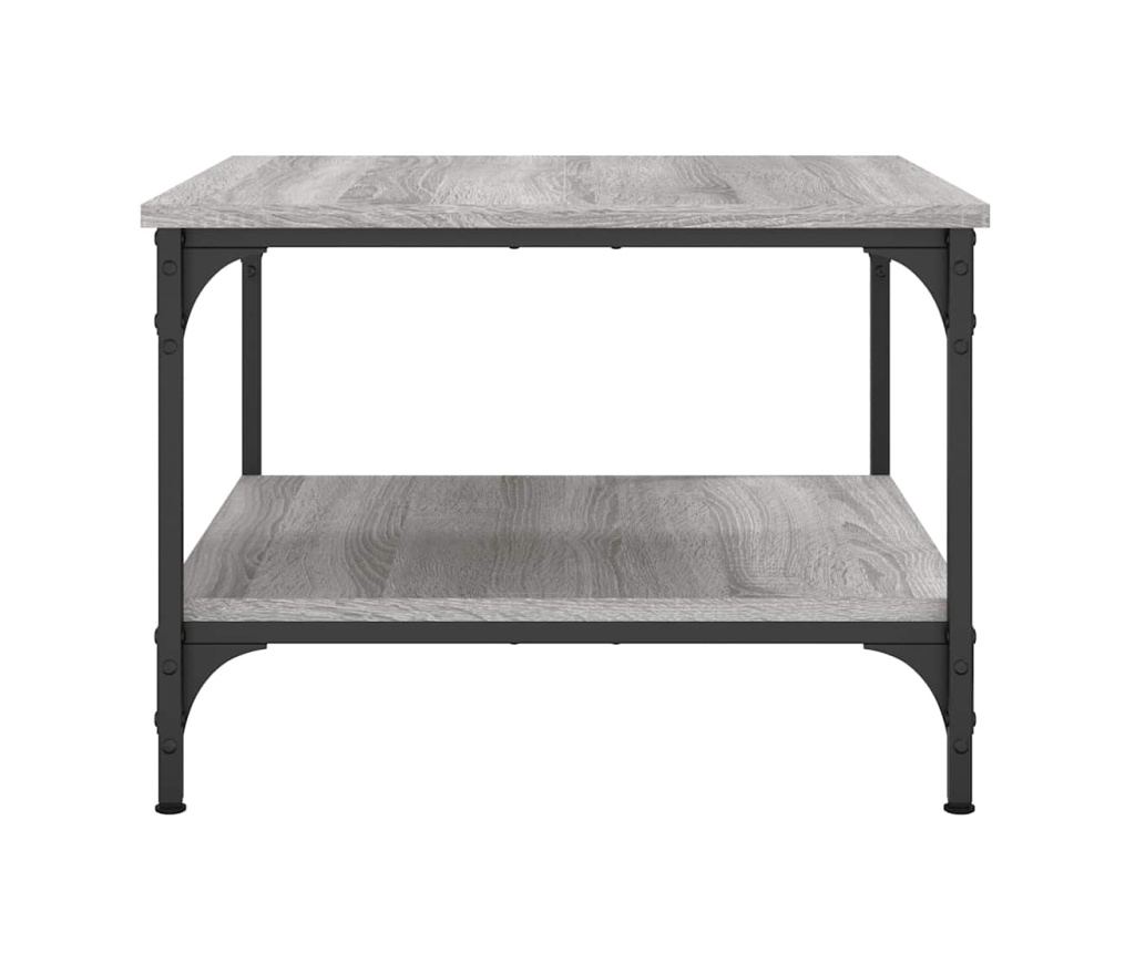 Klub stol, sonoma siva, 55x55x40 cm, konstruirano drvo - 7