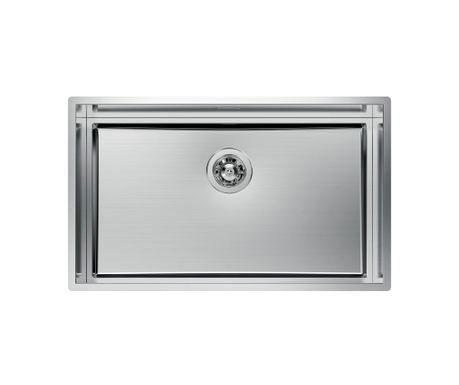 Chiuvetă de bucătărie premium, Foster, Quadra Evo, 78 x 47 cm, inox