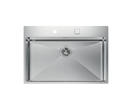Chiuvetă de bucătărie premium, Foster, Quadra R12, 78 x 52 cm, inox