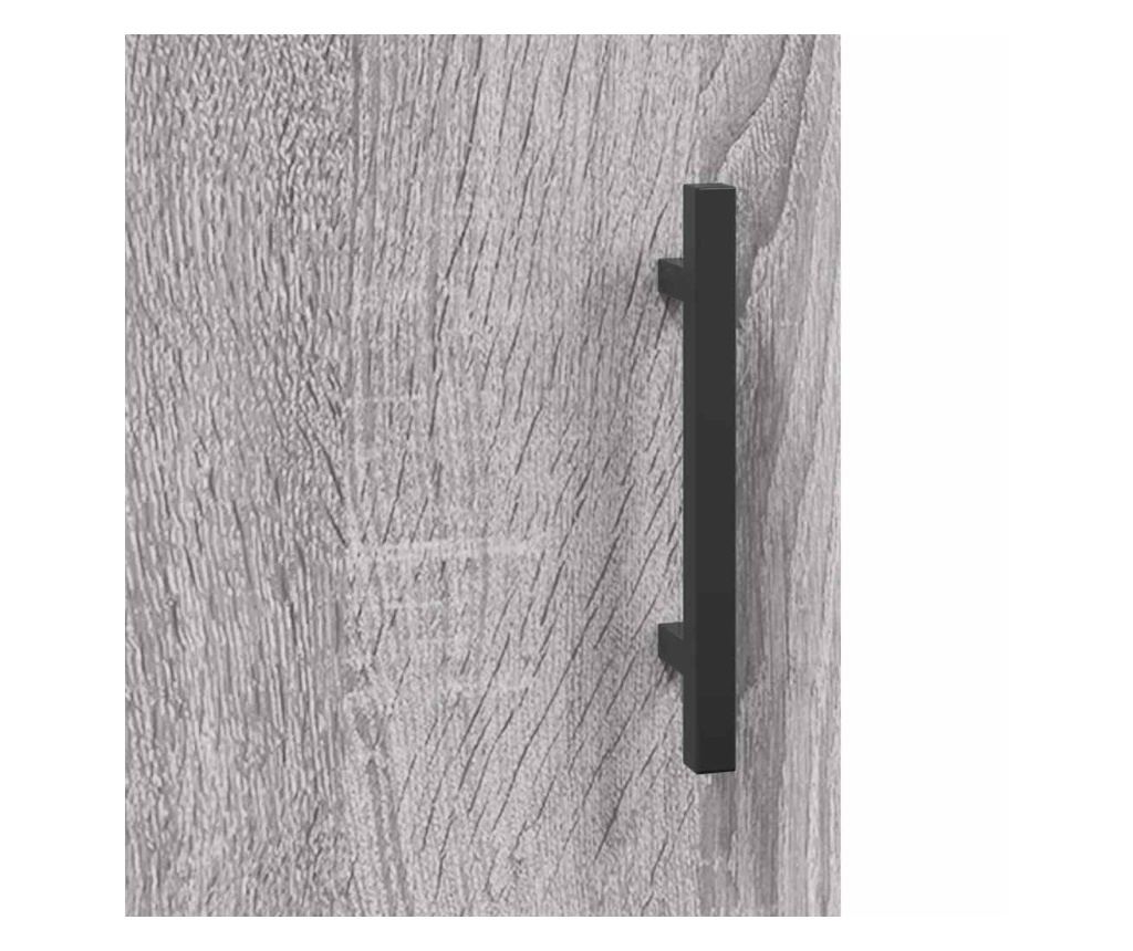 Radni stol, sonoma siva, 140x50x75 cm, kompozitno drvo - 9