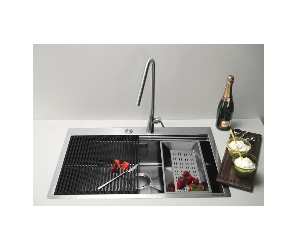 Премиум кухненска мивка, Foster, Milanello L, 81 x 52 см, Неръждаема стомана - 3