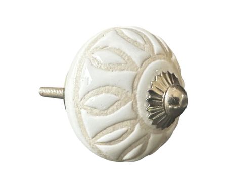 Ručně malované porcelánové knoflíky na nábytek ve vintage stylu
