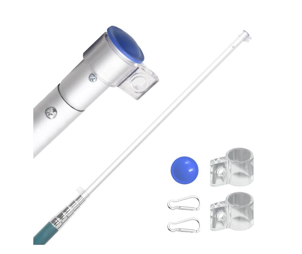 Σημαία Ιταλίας και Ιστός Αλουμινίου, 5,55 μ. - 3