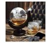 Set pahare si decantor pentru Whisky Malatec, 2 pahare 250 ml, decantor 850 ml, sticla transparenta, stil modern thumbnail 2