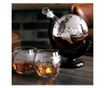 Set pahare si decantor pentru Whisky Malatec, 2 pahare 250 ml, decantor 850 ml, sticla transparenta, stil modern thumbnail 3