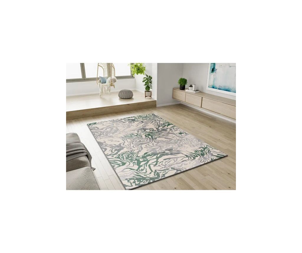 ATTICGO Covor abstract verde / gri ASTRA 13004, 160x230 cm - 7