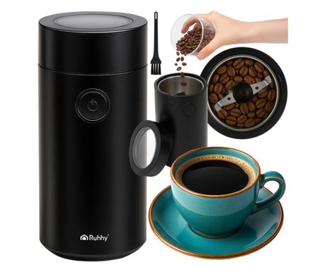 Râșniță electrica de cafea condimente și nuci Ruhhy - Lame din oțel inoxidabil 50g 150W — imaginea 2