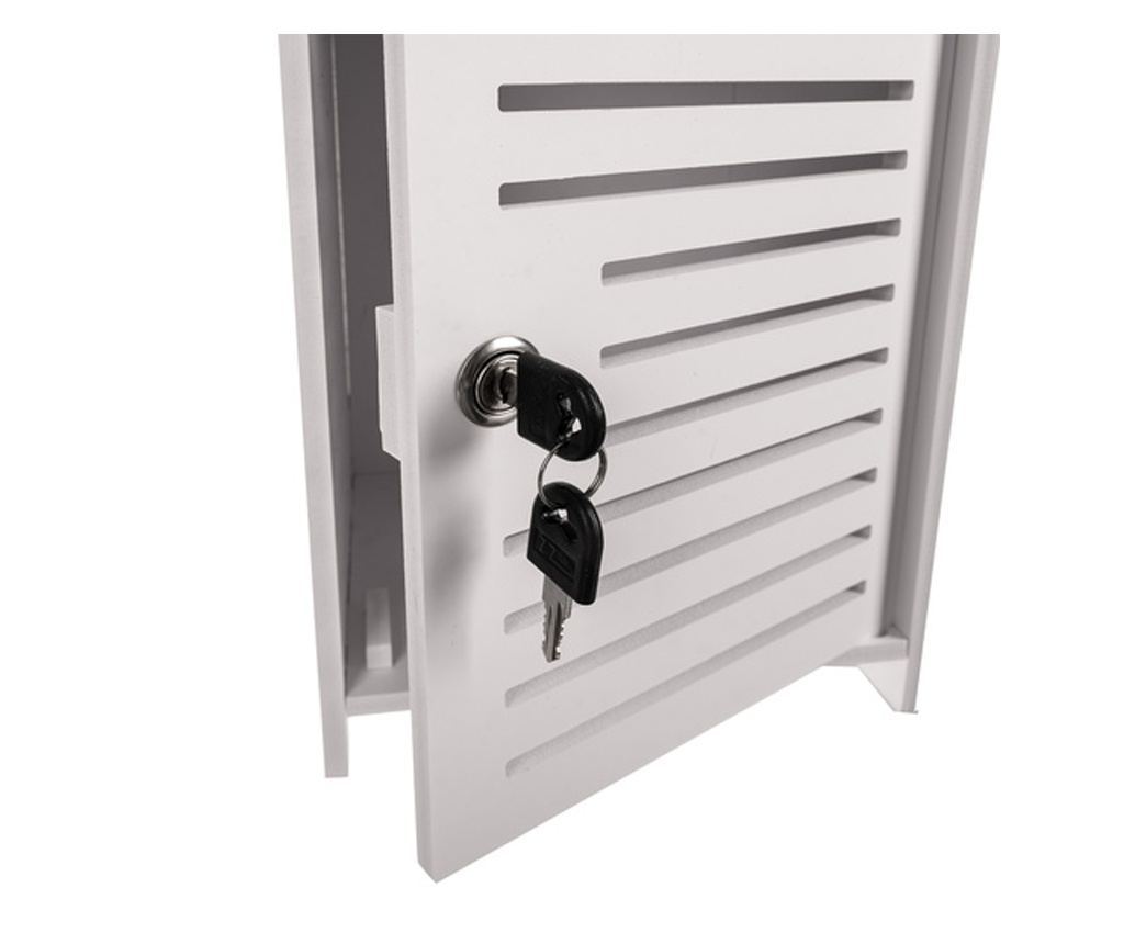 Ruhhy Dulap de baie cu suport pentru hârtie igienică, Design compact, 80x20x20cm - 5