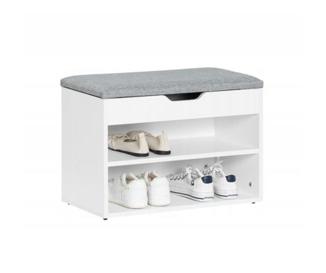 Mobilier ModernHome pentru pantofi cu șezut moale, 60x43x30cm, Alb