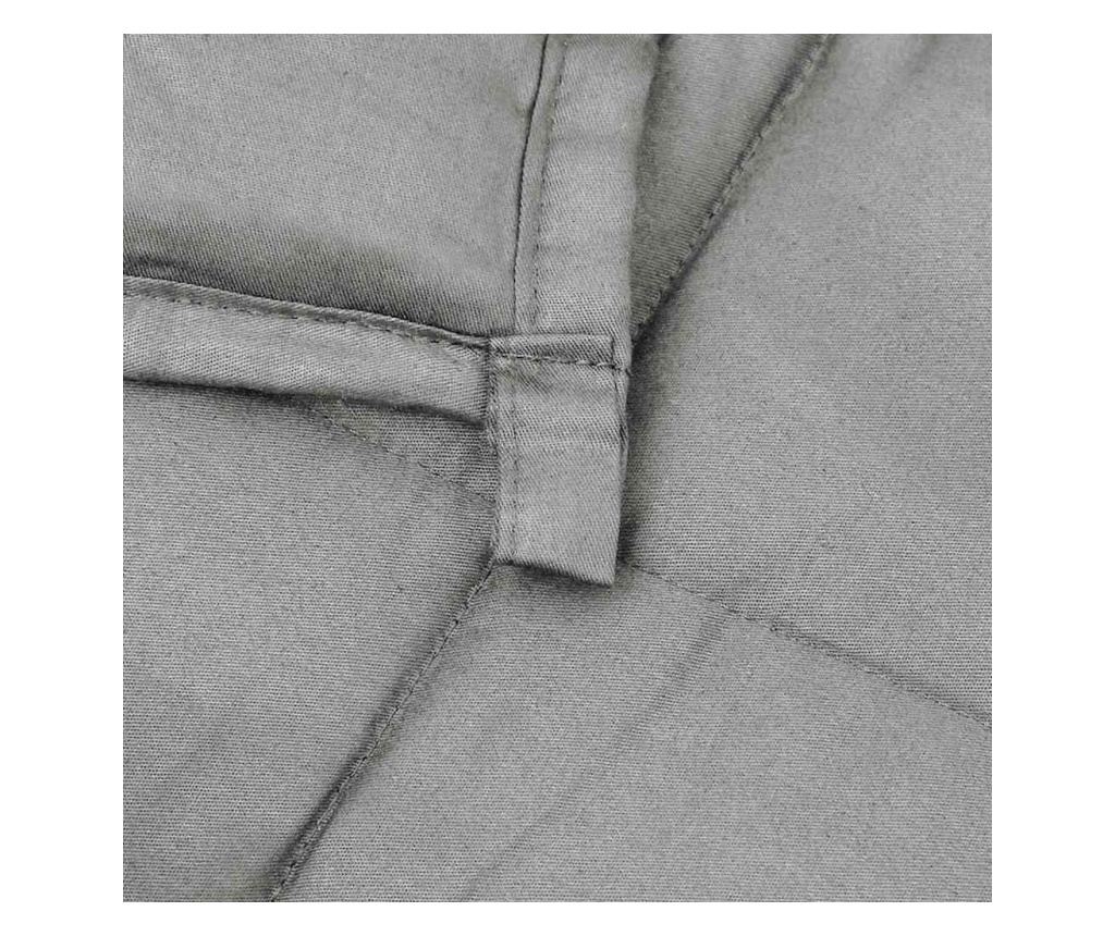 Utješna deka, siva, 140x200 cm, 10 kg, tekstilni materijal - 5