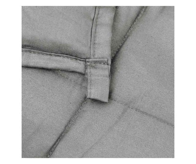 Утежечено одеяло, сиво, 140x200 см, 10 кг, текстилен материал