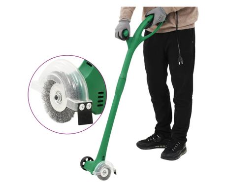 Perie de buruieni electrică, verde, 140 W