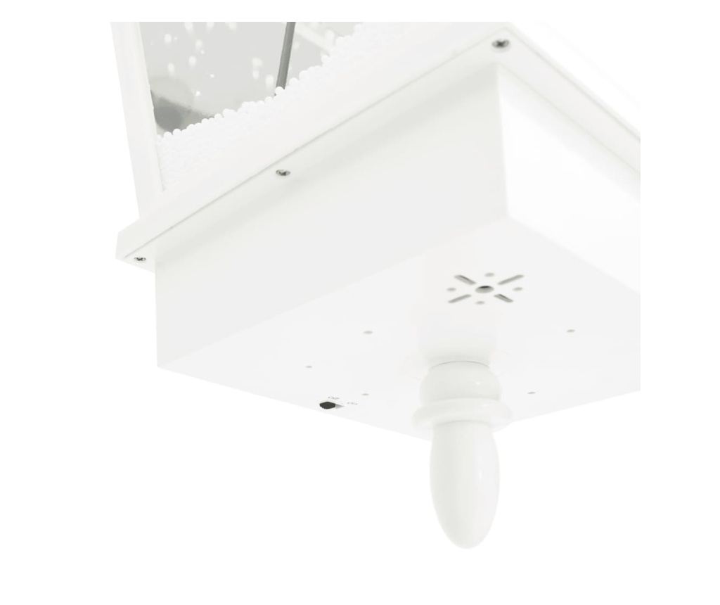 Ulična lampa s Djedom Božićnjakom, bijela/crvena, 81x40x188 cm, PVC - 12