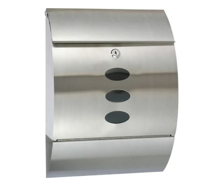 HI Γραμματοκιβώτιο, 30 x 12 x 40 εκ., Ανοξείδωτο Ατσάλι