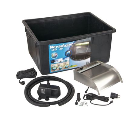 Ubbink Nevada LED каскада, 30 см, неръждаема стомана