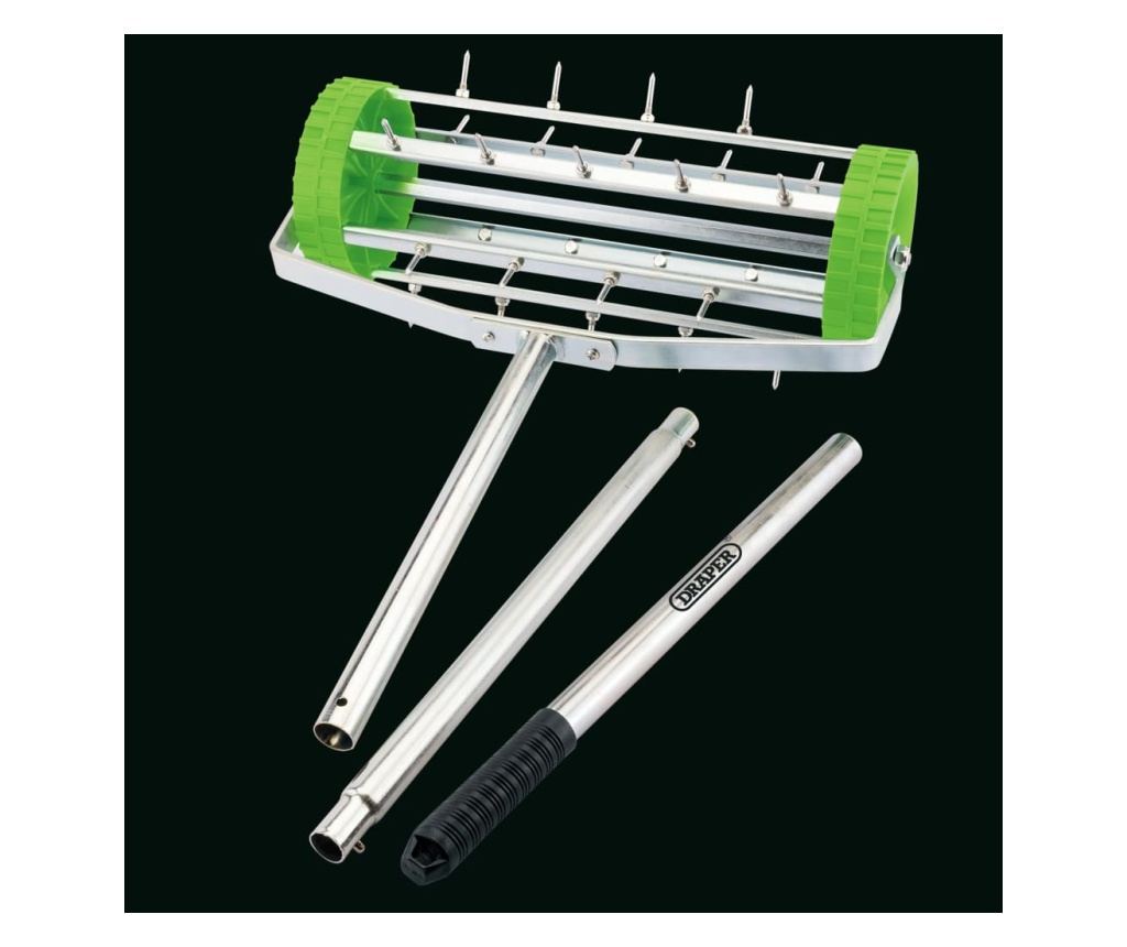 Draper Tools Provzdušňovač trávníku s bubnem, 450 mm, zelený - 3