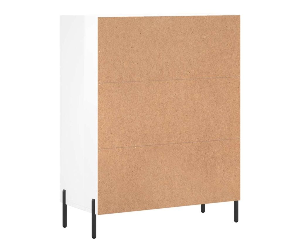 Ormarić za posluživanje, sjajno bijeli, 69,5x34x90 cm, kompozitno drvo - 8