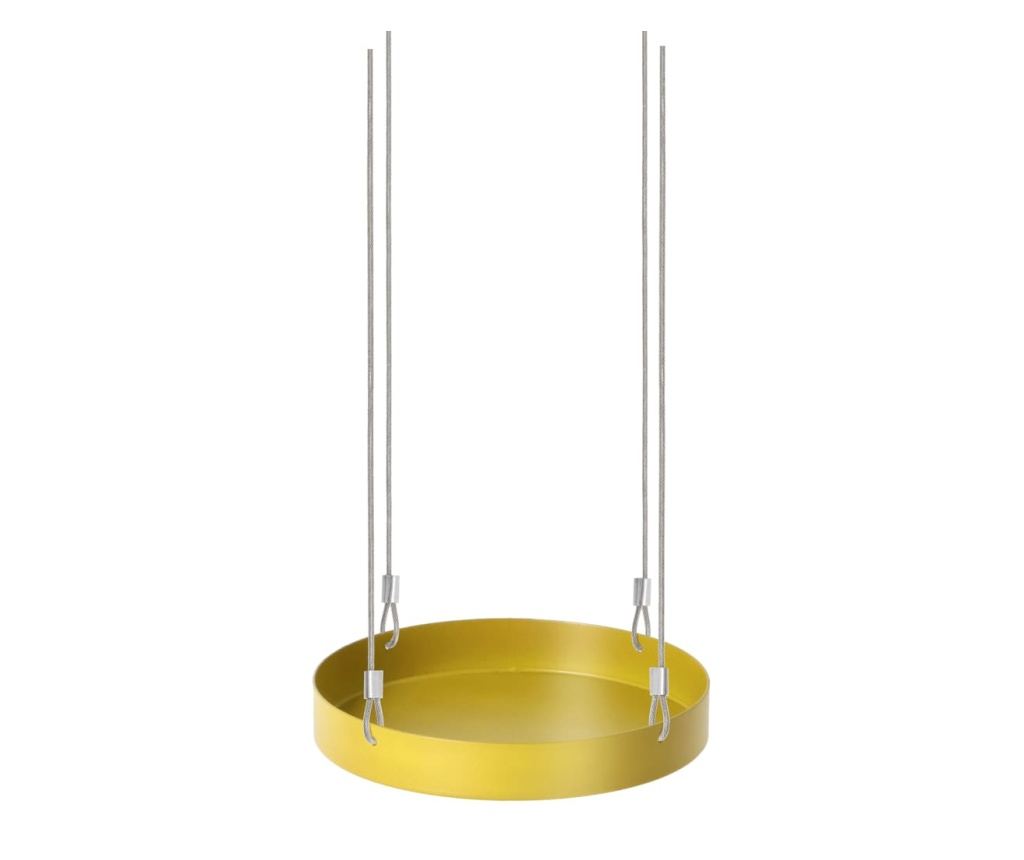 Esschert Design Akasztós Növényltál, Arany, Kerek, S - 2