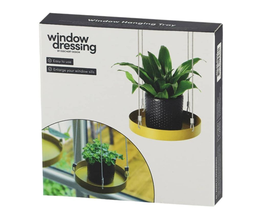 Esschert Design Akasztós Növényltál, Arany, Kerek, S - 7