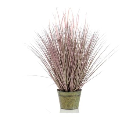 Zelena umjetna trava Pennisetum, 99 cm, u cink lončanici
