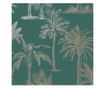 DUTCH WALLCOVERINGS Tapet Tropical Trees, albastru verzui și argintiu thumbnail 2