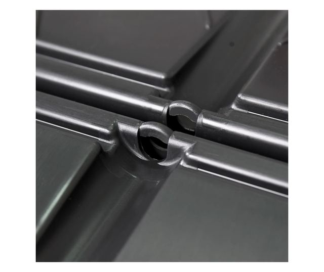 Градински компостер, Черен, 93.3x93.3x146 см, 1000 л