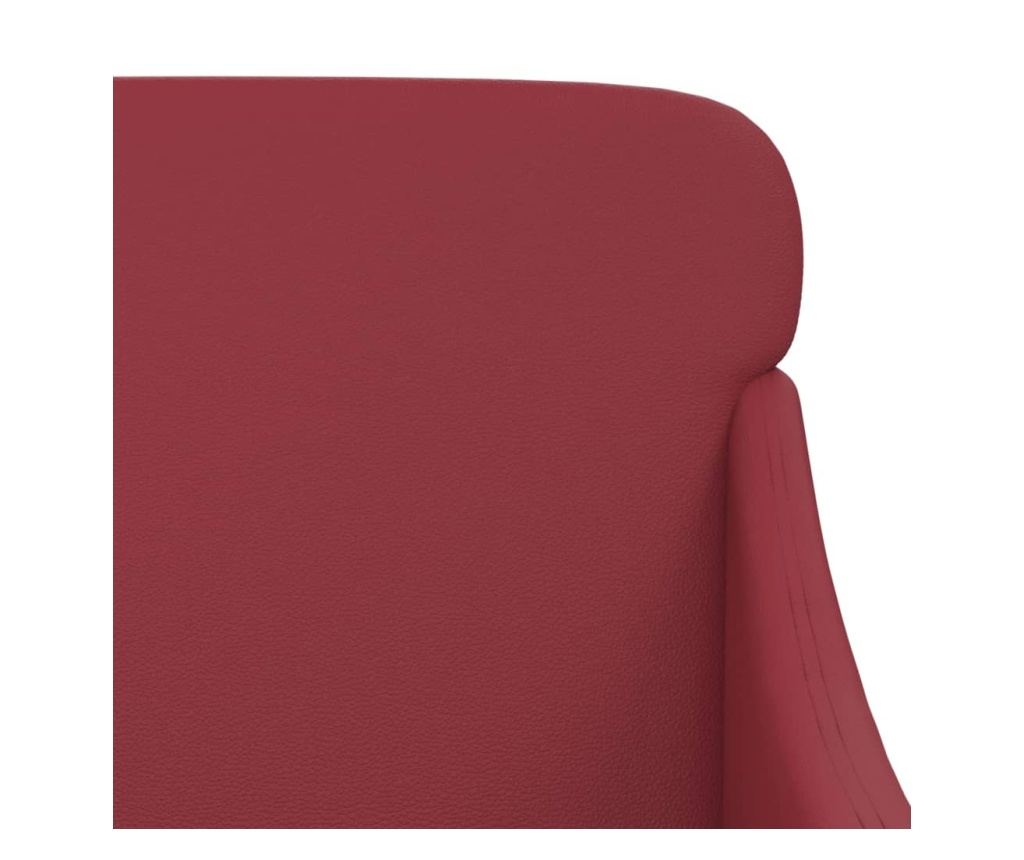 Фотьойл, цвят бордо, 63x76x80 см, изкуствена кожа - 6