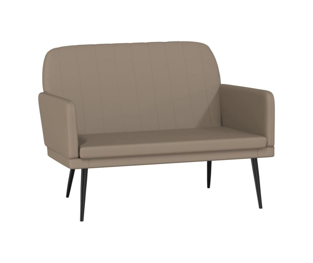 Диван, капучино, 107x80x81 см, изкуствена кожа - 2