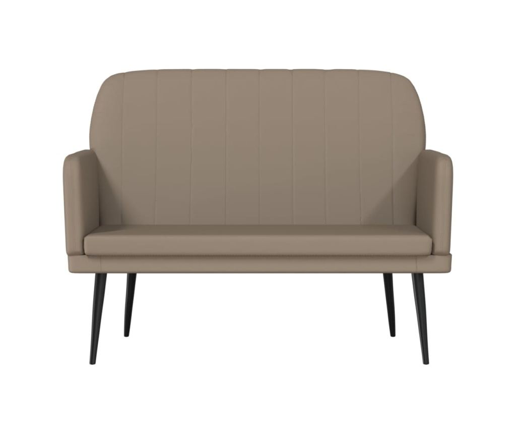 Диван, капучино, 107x80x81 см, изкуствена кожа - 3