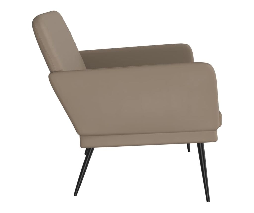 Диван, капучино, 107x80x81 см, изкуствена кожа - 4