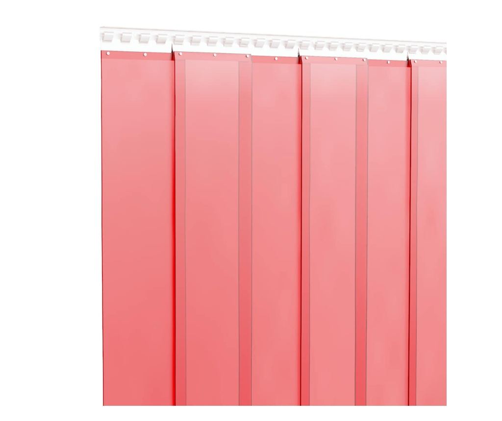 Vrata zavesa, rdeča, 200 mmx1,6 mm 25 m, PVC - 3