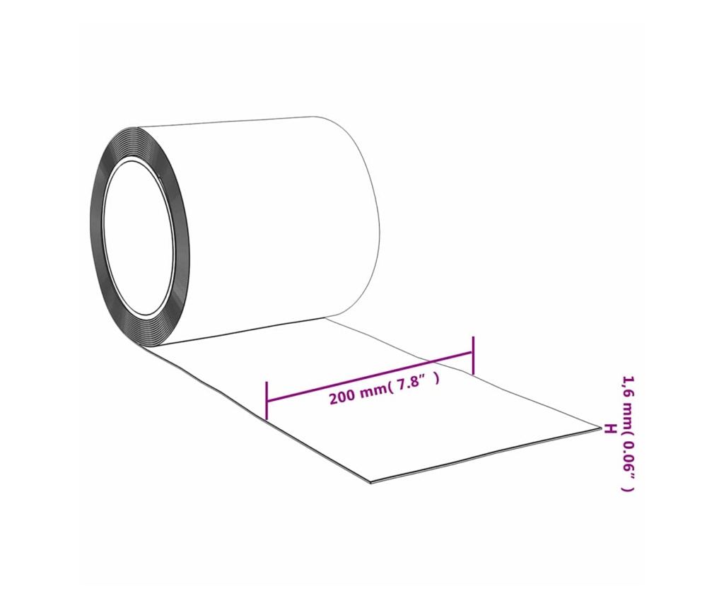 Vrata zavesa, rdeča, 200 mmx1,6 mm 25 m, PVC - 7