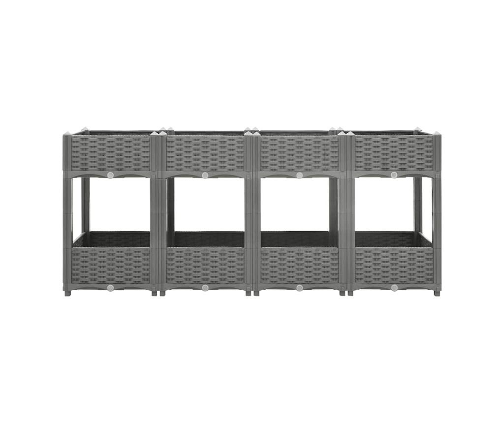 Повдигната градинска леха, 160x40x71 см, Полипропилен - 3